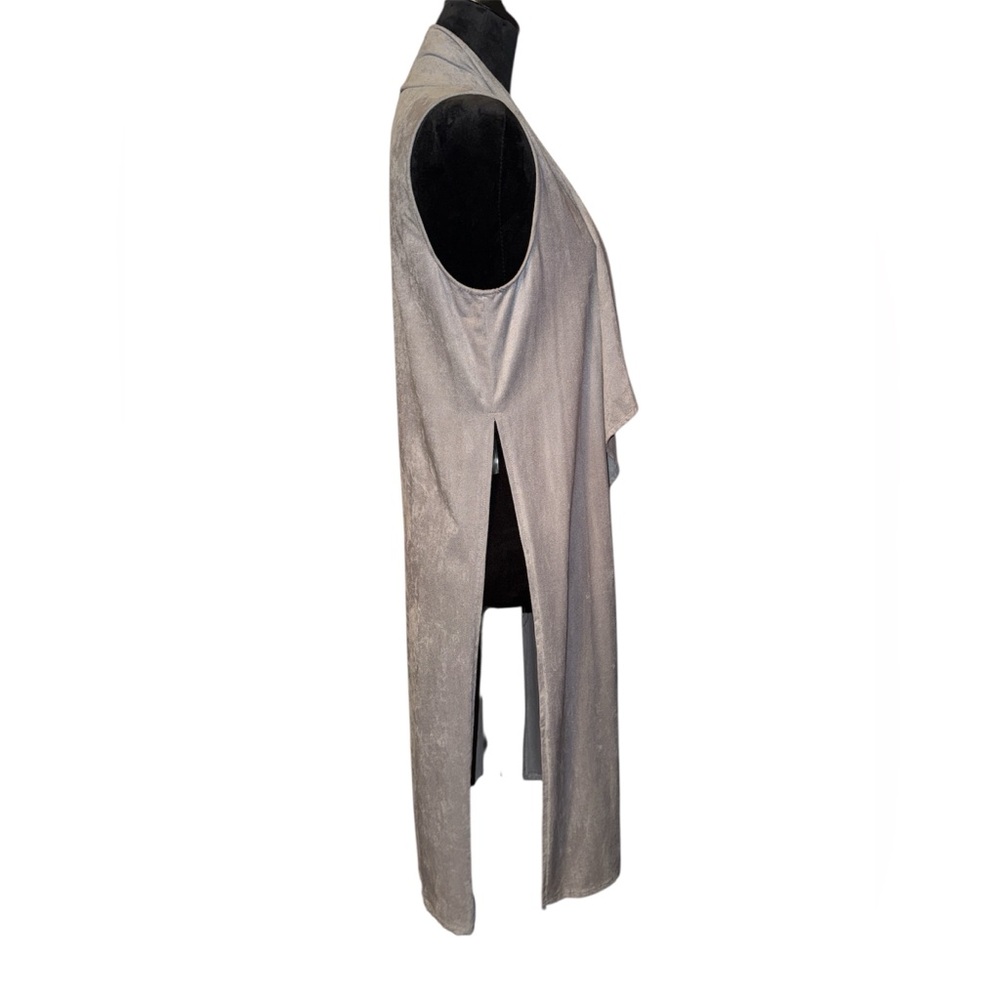 Whisper Faux Suede Waterfall Vest, Size Small, NWT - Picture 5 of 5